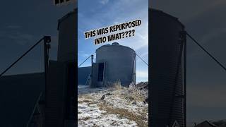 Repurposed grain bin #satisfying #satisfyingvideo #grainbin #repurpose