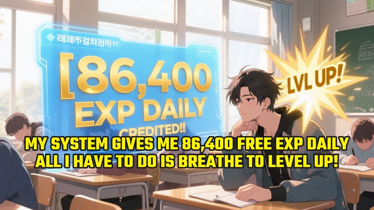 My System Gives Me 86,400 FREE EXP Daily. All I Have to Do is BREATHE to Level Up!