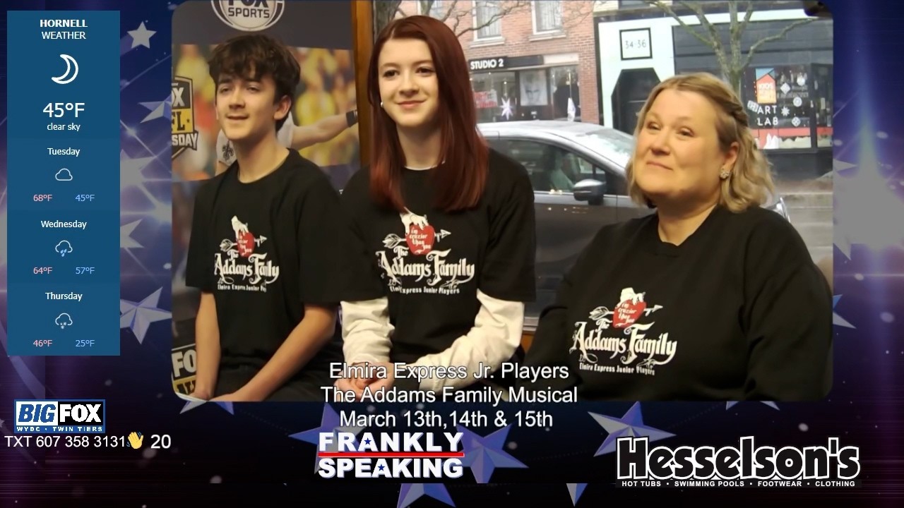 Elmira Express Jr Players Presents The Addams Family Musical. Learn All About It On Frankly Speaking