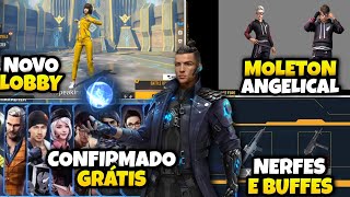 CONFIRMADO CR7 E ALOK GRÁTIS, NERFES E BUFFS UMP XM8 AUG, DATA DA JAQUETA ANGELICAL VERMELHA E MAIS!