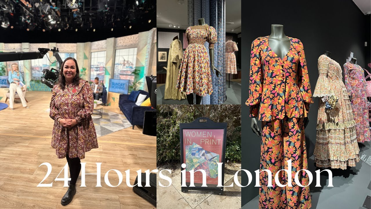 Прямая съёмка для BBC, выставки Liberty и посещения галереи Уильяма Морриса | 24 часа в Лондоне