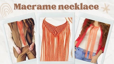 Macrame tutorial,DIY easy macrame necklac,macrame step by step,macrame necklace beginner,boho collar