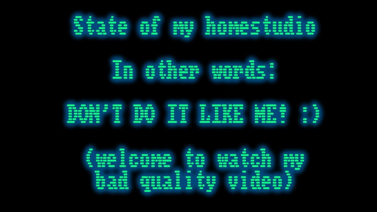 State of my homestudio (2025-06-03), in otherwords: don't do it like this!