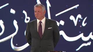 مراسم تكريم جلالة الملك لشخصيات ساهمت في بناء الدولة الأردنية خلال رعايته احتفالية الحكومة بالمئوية