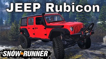 SNOWRUNNER JEEP RUBICON 2020 FIRST LOOK ON YUKON BIG SALMON PEAK