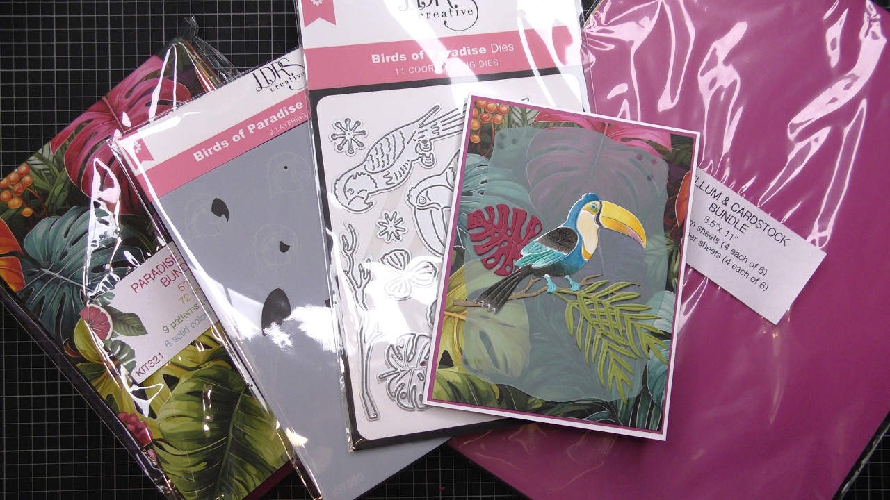 Обзор и пошаговое руководство по использованию набора трафаретов и штампов LDRS Creative Birds of...