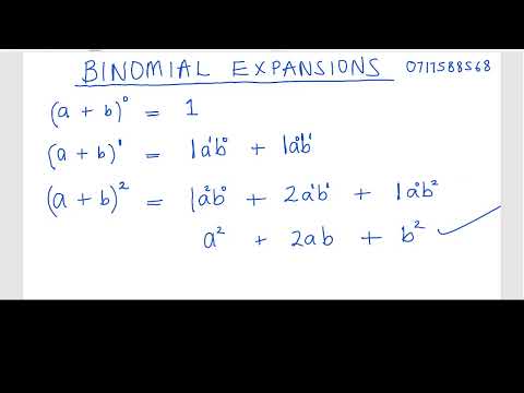 BINOMIAL EXPANSIONS - INTRODUCTION