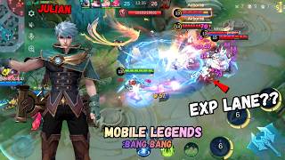 Download lagu WHAT PLAYING EXP LANE AS JULIAN DOES TO A MF - Mobile Legends : Bang Bang