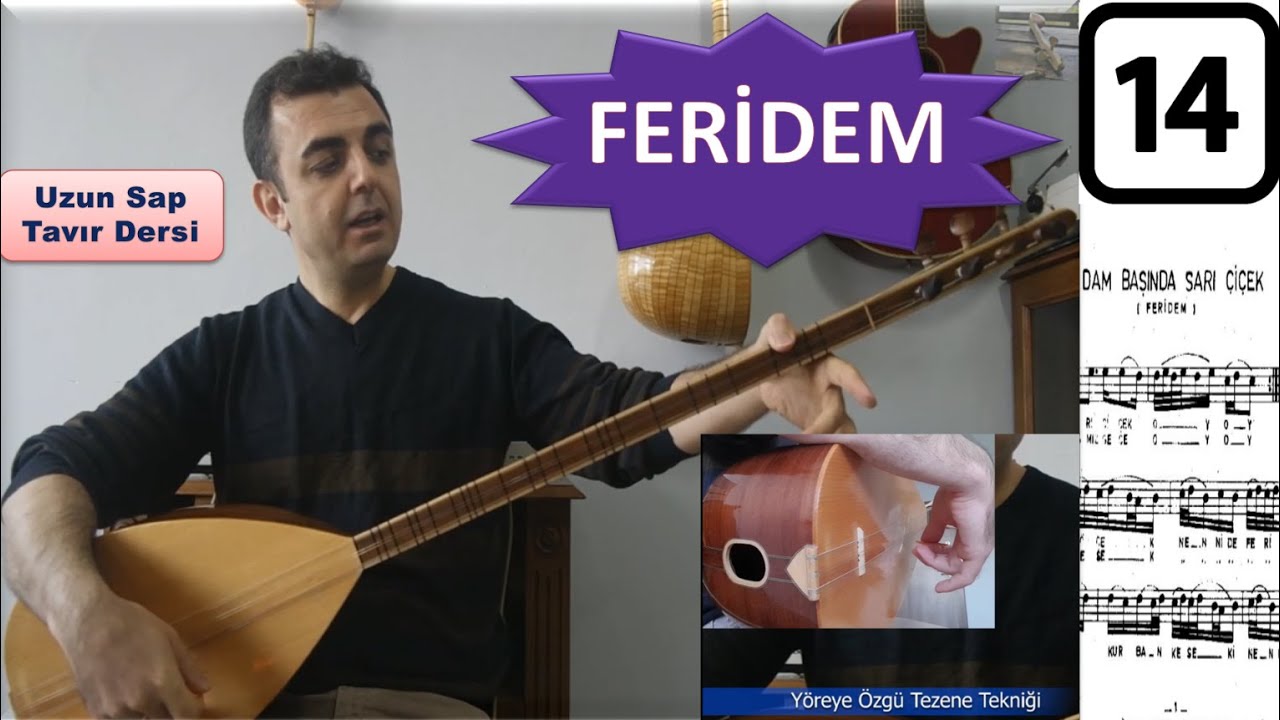 Dam Başında Sarı Çiçek (Feridem) - Uzun Sap Tavır Dersi (Solfej - Nevşehir Yöresi - Tavır - Süsleme)