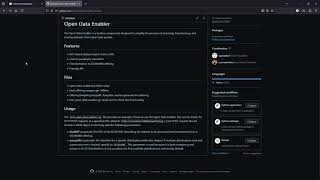 Open data offering creation and publication