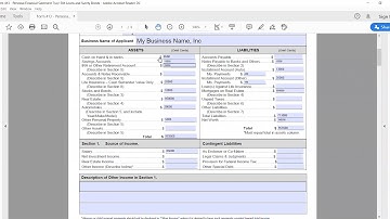 How to fill out SBA Form 413