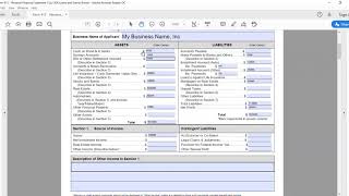 how to fill out sba form 413 youtube cvp income statement formula audited profit and loss cpa