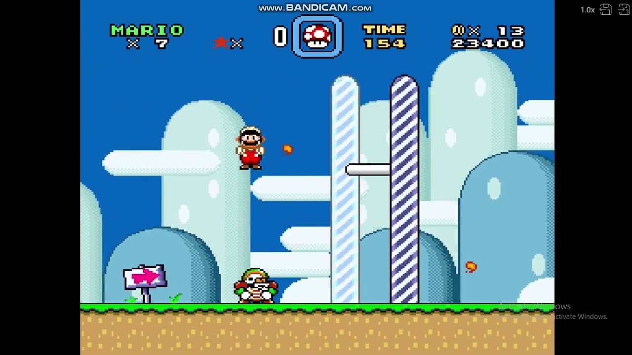 SMW World 1 Part 1 (4 Players Mode)