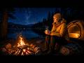 Solo Camping Lake Tahoe — Campfire Steak, Starry Night &amp; Still Water | No Talking