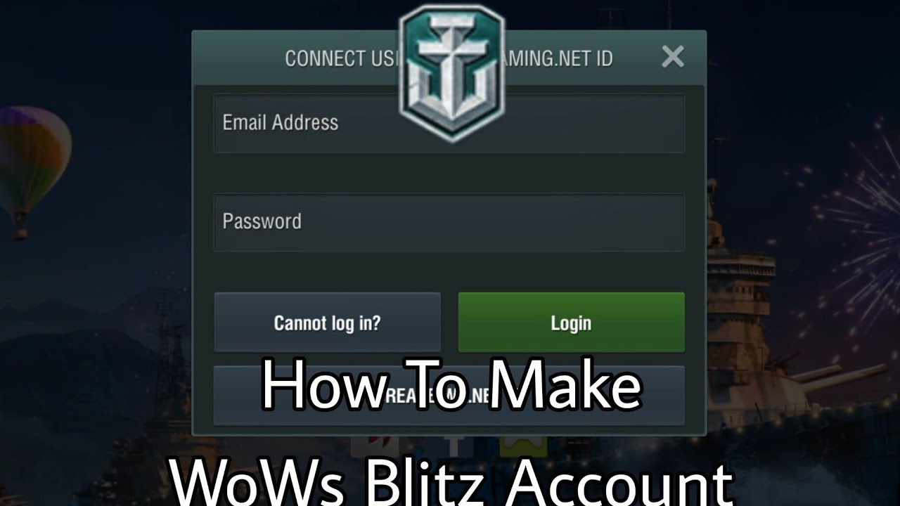 How to Make WoWs Blitz Account - YouTube