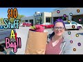 How Much Can I Fit In A Bag?! Goodwill Thrift With Me Fill A Bag For $10 Challenge!