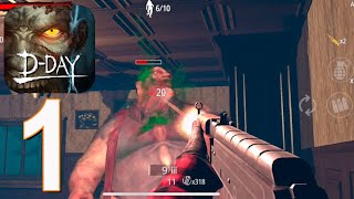 Zombie Hunter D-Day - Gameplay Walkthrough Part 1(iOS, Android) screenshot 2