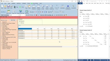 Tutorial Linear Programming with POM QM for Windows