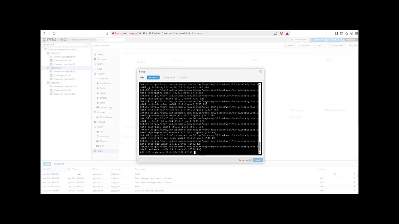 Proxmox Ders - 5 (Ceph Storage)