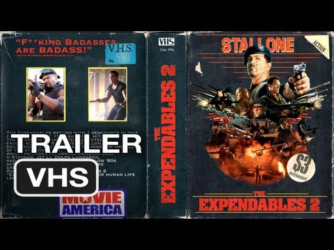 The Expendables 2 Ultimate 80's Vintage Trailer - Sylvester Stallone Movie (VHS BOOTLEG COPY)