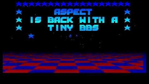 tiny BBS commercial intro by aspect for Amiga