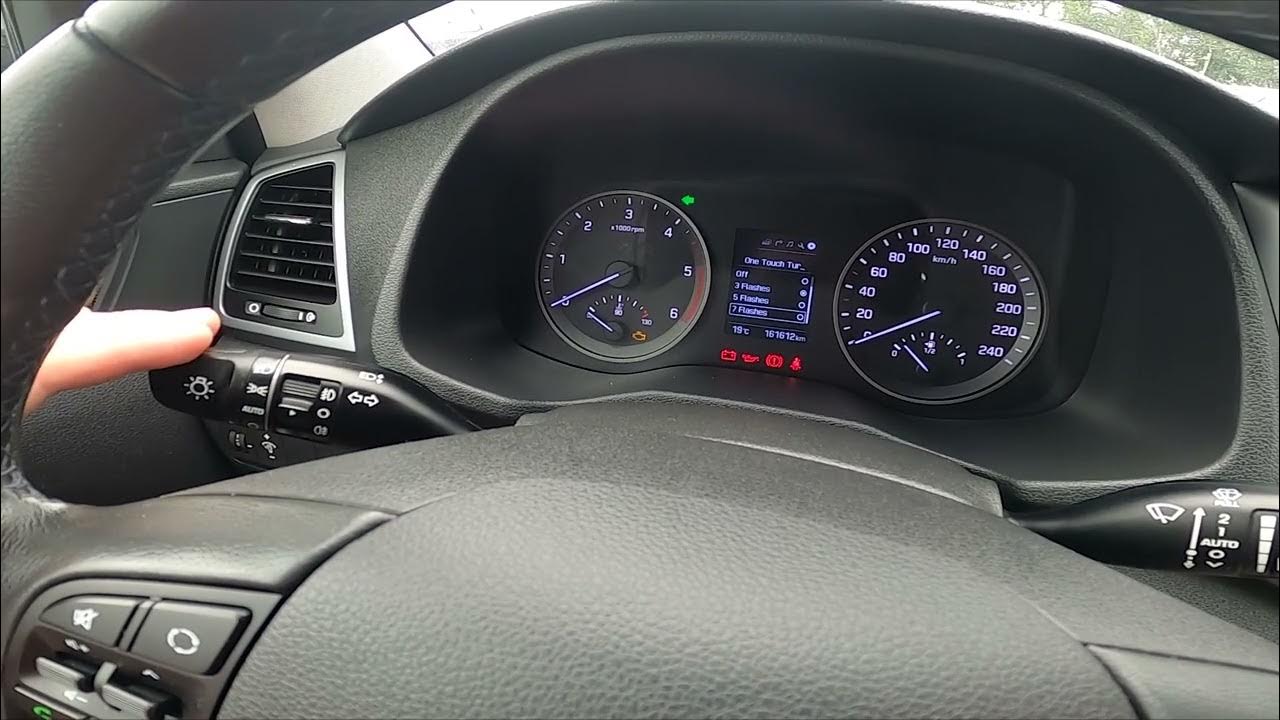 How to Manage One Touch Turn Signal in Hyundai Tucson III ( 2015 2020 ) YouTube