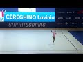 Lavinia Cereghino (ITA) - 2025 Aerobics European silver medallist, U15 Individual Women