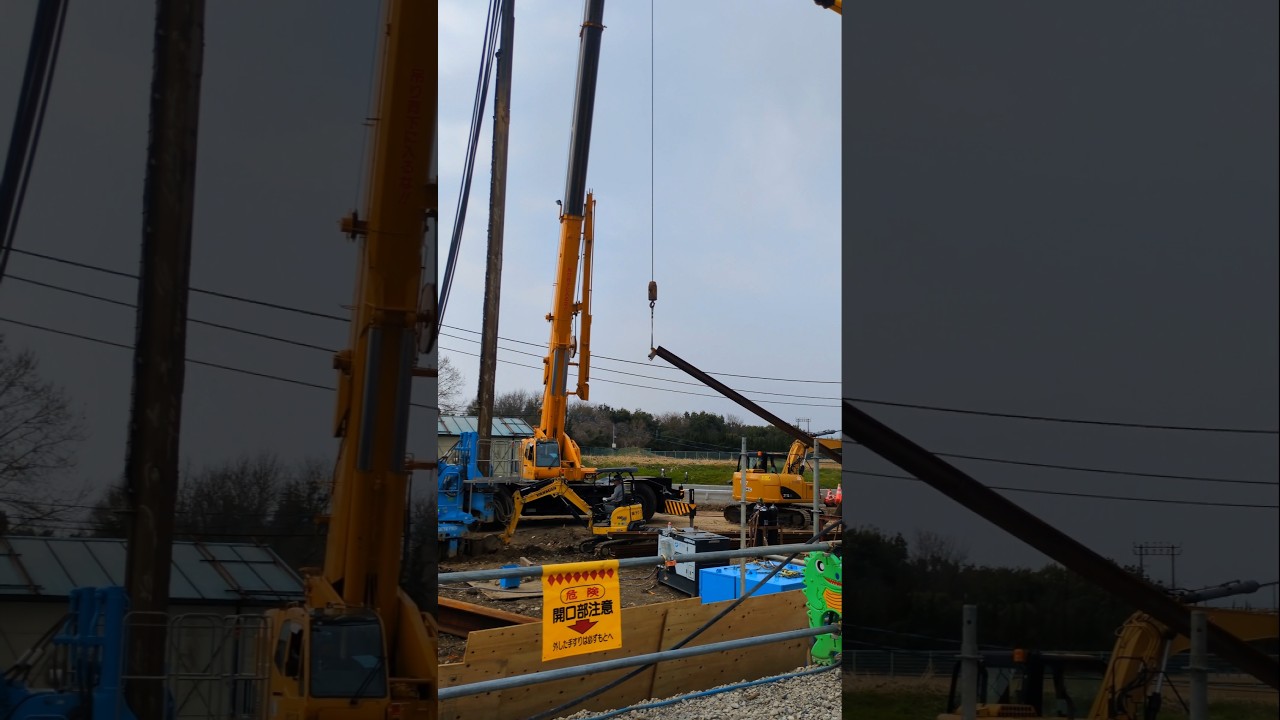 BUSY CRAWLER CRANE AND EXCAVATOR #construction #crawlercrane #shorts #job