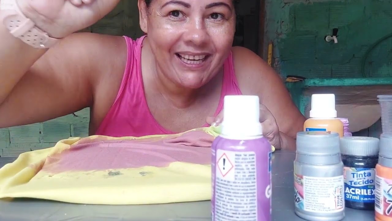 TINTA PARA TECIDOS NÃO SAI NA ÁGUA
