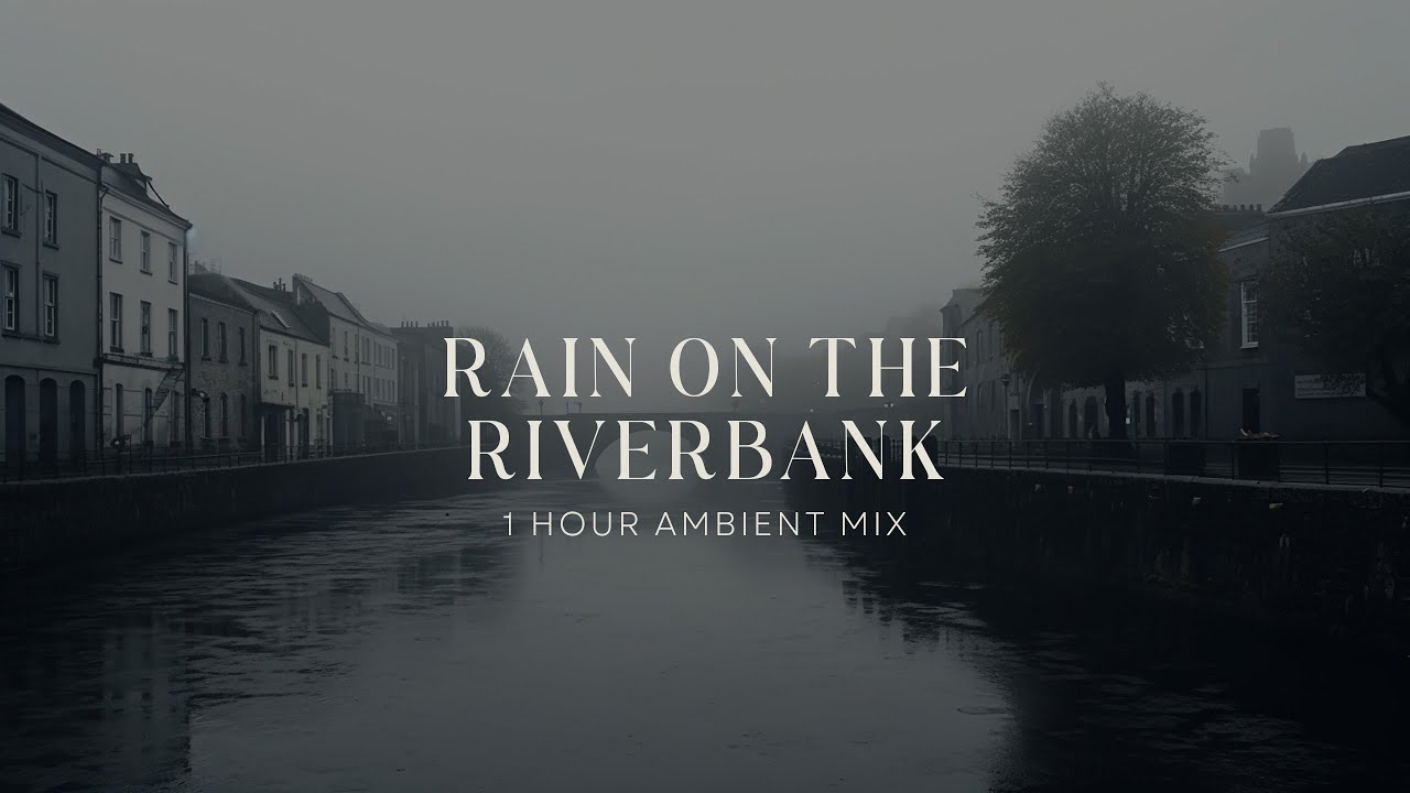 Rain on the Riverbank 1 Hour Ambient Rain, Thunder, Bird Sounds YouTube