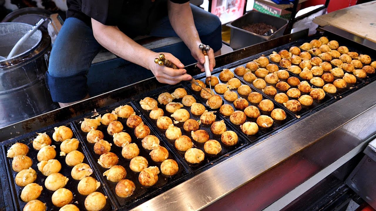 ⁣일본에서도 견학오는? 전국 1등 문어빵 달인! 순식간에 130개 만들기 / Amazing Skill of Takoyaki Master / korean street food