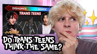 DO ALL TRANS TEENS THINK THE SAME (TRANS GUY REACTS) | NOAHFINNCE