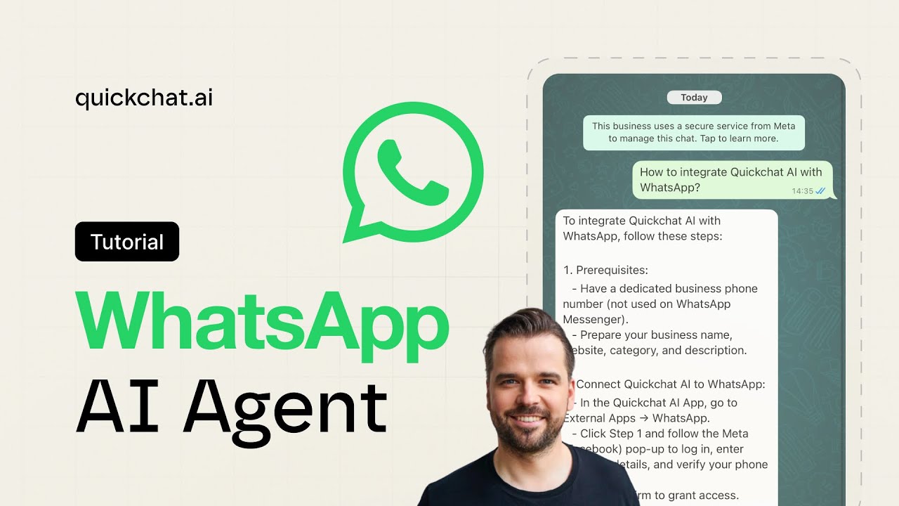 How to connect the Quickchat AI Agent to WhatsApp [2025]