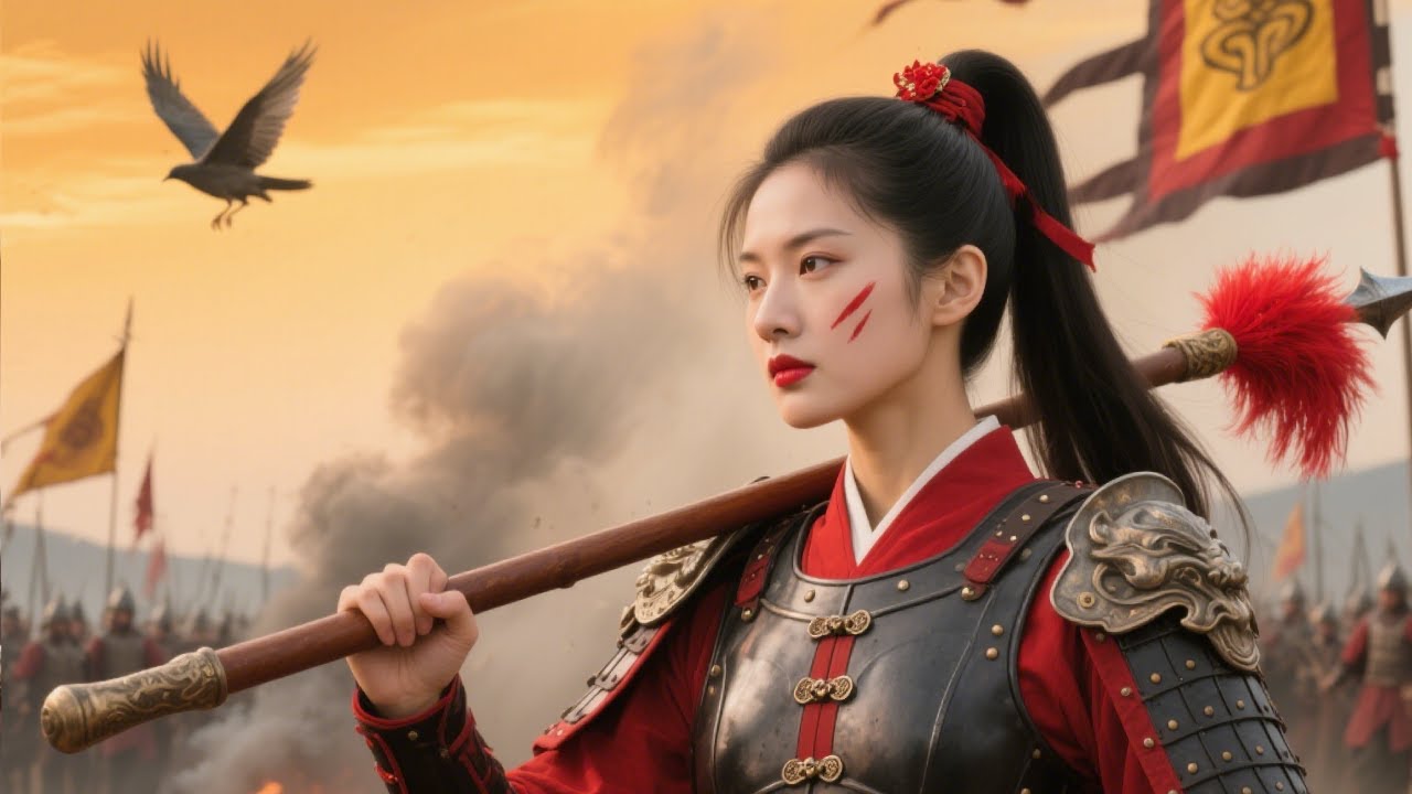 al ejército por su hermano,agraviada, renació como princesa, lanza con borlas rojas para venganza.