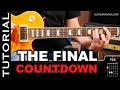 Cómo tocar ROCK Final Countdown de EUROPE en guitarra eléctrica por guitarraviva