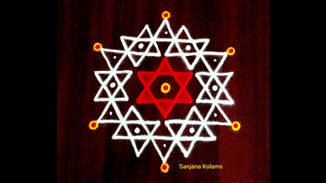 2410.Aadi Madha Aadivelli and Krishnajayanthi special KambiKolam Attractive ChikkuMuggu PandagaMuggu