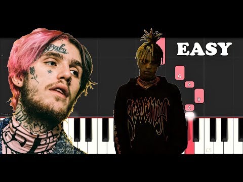 XXXTentacion & Lil Peep - Falling Down (EASY Piano Tutorial)
