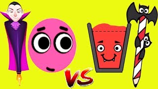 Love Balls Daily Challenge Vs Happy Glass Level 586 - 600 - DRAW A LINE TO FILL THE GLASS screenshot 5