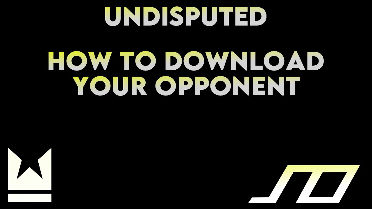 Undisputed - How to Download Your Opponent's Information and Take Reads - TUTORIAL SERIES