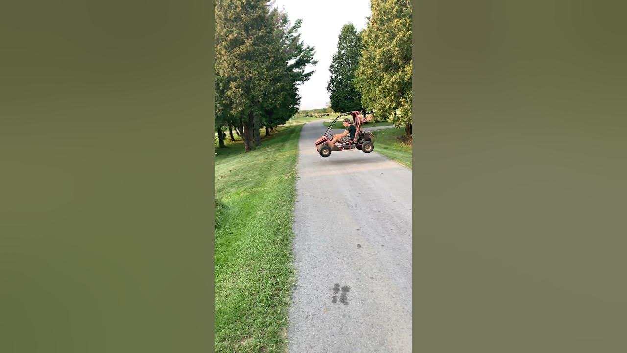 Go kart jumping back pain YouTube