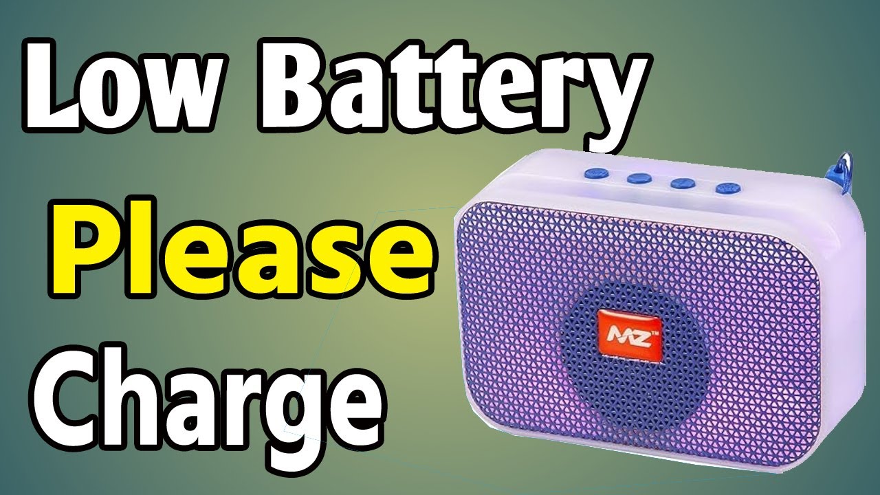 Bluetooth Speaker Low Battery Problem | How to Solve Low Battery Please Charge in Bluetooth Speaker