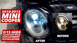 2010 - 2013 MINI COOPER R56 HID HEADLIGHT BULB REPLACEMENT D1S HIDS