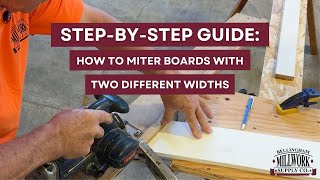 How To Miter Two Unequal-Sized Boards Together