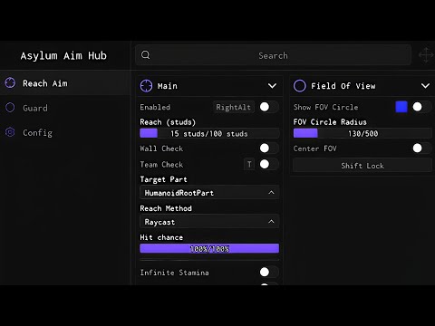 Script Asylum life❤️‍🔥 | (Hitbox+Slient aim taser) Op fighter 