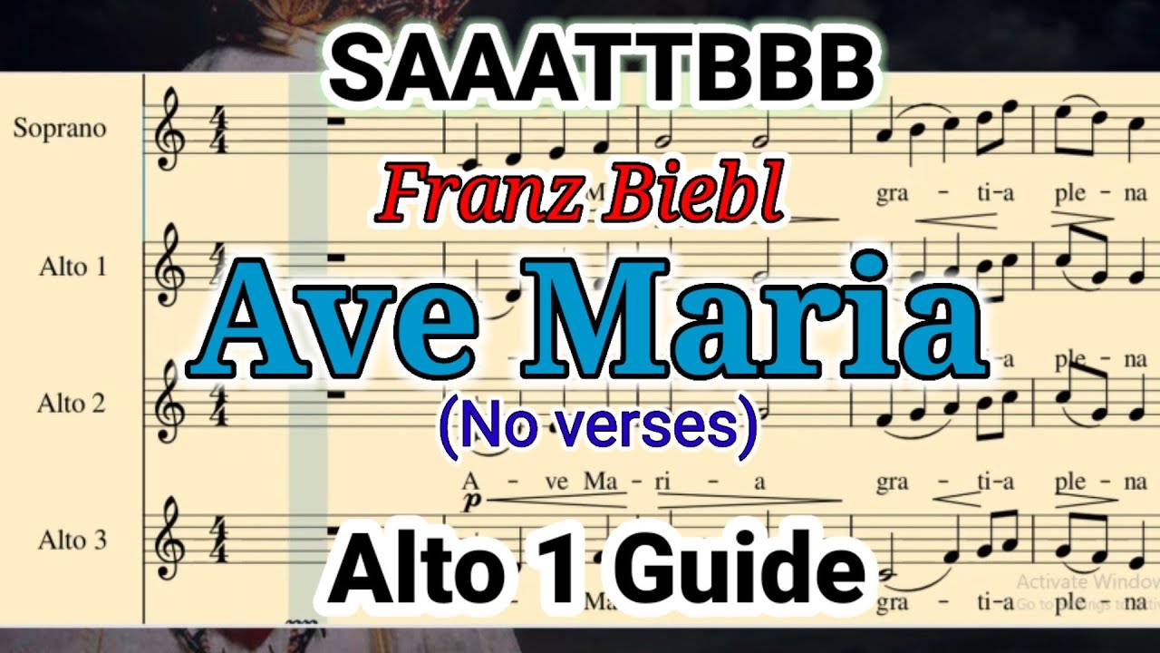 AVE MARIA (Franz Biebl) Alto 1 Guide