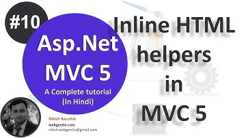 (#10) Inline HTML helpers in MVC 5 | HTML Helpers in MVC 5 |  MVC tutorial for beginners in .net c#
