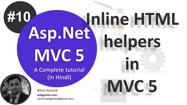 (#10) Inline HTML helpers in MVC 5 | HTML Helpers in MVC 5 |  MVC tutorial for beginners in .net c#