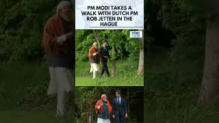 PM Modi's Netherlands Visit: PM Modi Takes a Walk with Dutch PM Rob Jetten | N18S