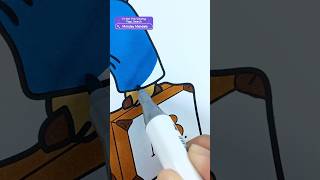 TEDDY TRAVELER...🤔🤔 #riddles #coloring #satisfyingvideo #bear #paddingtonbear #paddington #teddybear