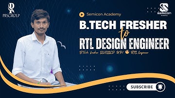 From B.Tech Fresher to RTL Design Engineer | Manikanda’s Success Story at PRSsemicon Technologies